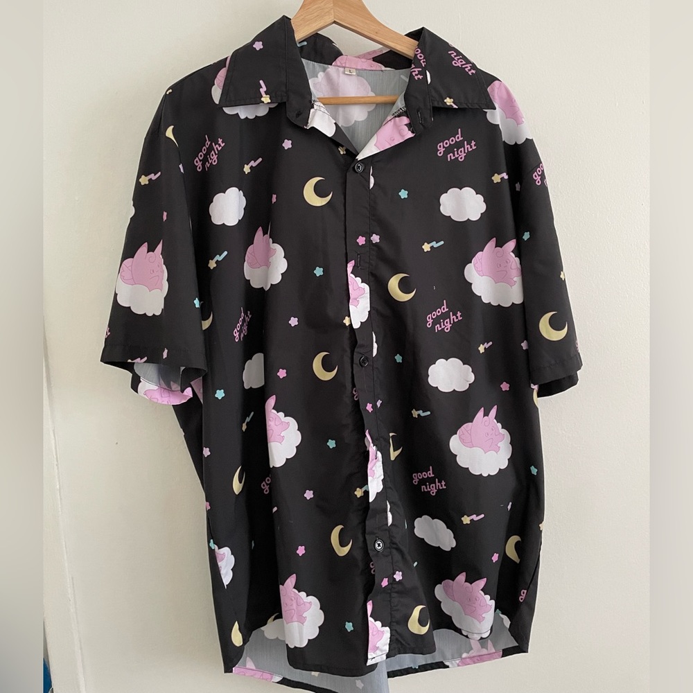 Pokémon Clefable unisex button-up shirt